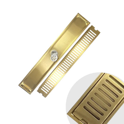 16" | 24" inches Premium Linear Floor Drain in SUS 304 Stainless Steel for Bathroom, Showers, Wash Area | Silver, Matt Black, Gun Grey, Golden