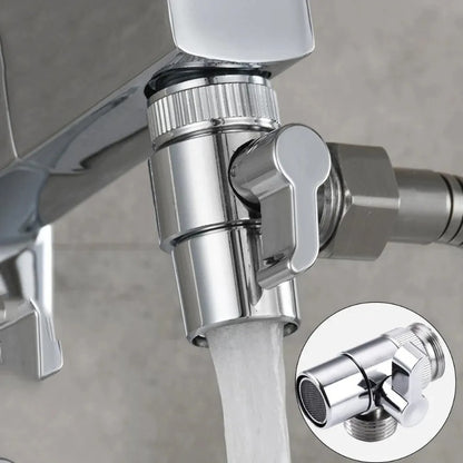 2 in 1 Divider for Kitchen and Basin Faucet for Shower Connection | Made in Stainless Steel | Easy Installation