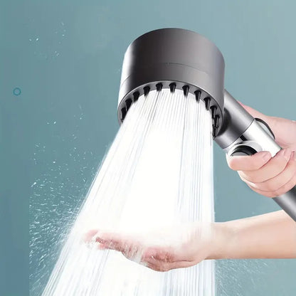 5 in 1 Function Massage Hand Shower Head | High Pressure | Silicon Massage Brush | Water Filter | Wall Mounted