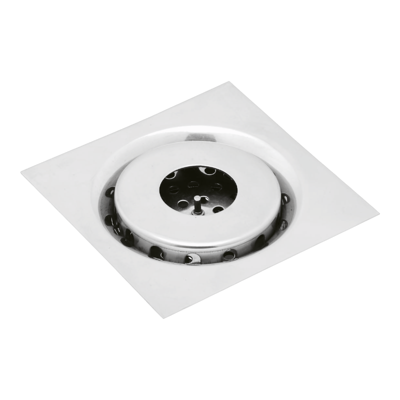 6x6" inch Floor Drain in Stainless Steel Shiny Chrome