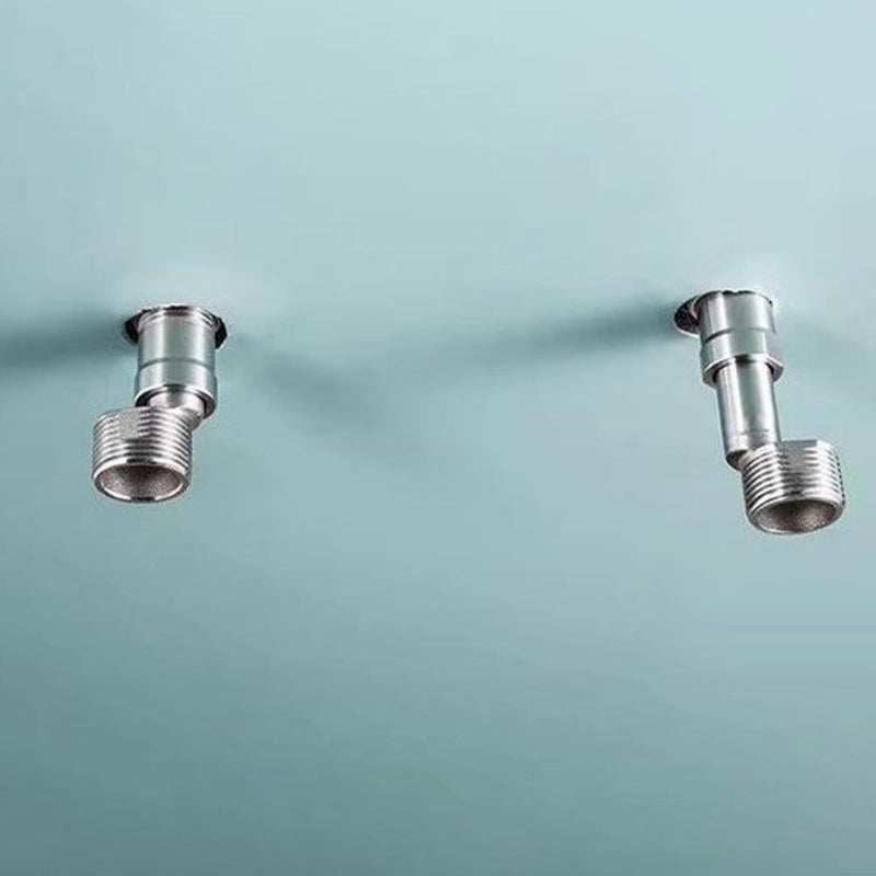 Adjustable Half Sides for Wall Mixer in Stainless Steel | Standard 1/2" inch (wall side) by 3/4" inch (mixer side)