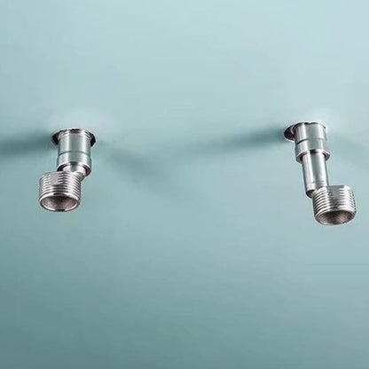 Adjustable Half Sides for Wall Mixer in Stainless Steel | Standard 1/2" inch (wall side) by 3/4" inch (mixer side)