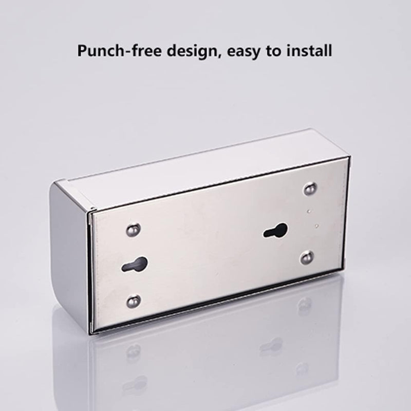 400ml Stainless Steel Dispenser with Plastic Inside Container for Liquid Soap, Shampoo, Body Wash or Sanitizer | Wall Mounted
