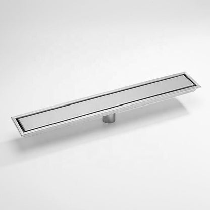 Tile Insert Linear Floor Drain in Stainless Steel