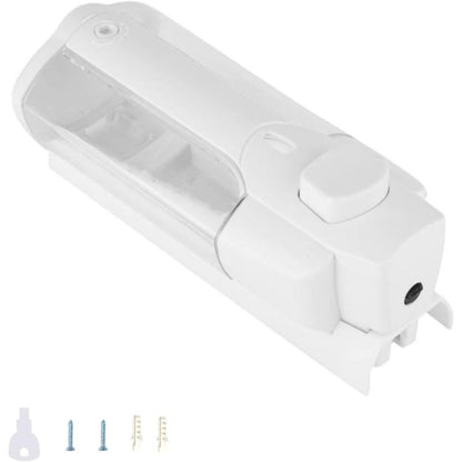 350ml Liquid Dispenser in White for Liquid Soap, Shampoo, Body Wash or Sanitizer | Made in ABS Plastic | Wall Mounted