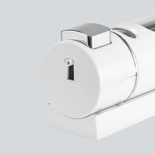 400ml Dispenser in White for Liquid Soap, Shampoo, Body Wash or Sanitizer | Made in ABS Plastic | Wall Mounted