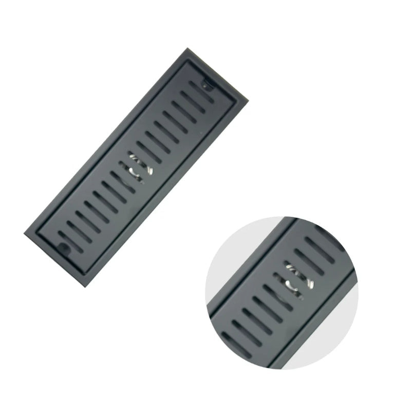 16" | 24" inches Premium Linear Floor Drain in SUS 304 Stainless Steel for Bathroom, Showers, Wash Area | Silver, Matt Black, Gun Grey, Golden