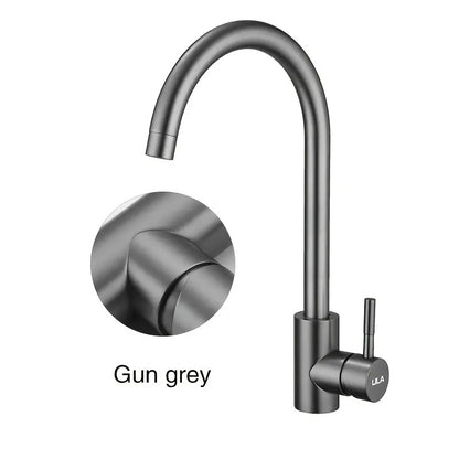 Heavy Duty Round Neck Kitchen Mixers in Stainless Steel | Matt Black, Gun Metal & Shiny Gold