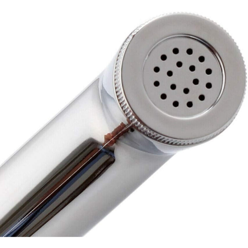 Muslim Shower Set in Chrome 5"inches Head + 1 Meter SS Pipe | High Water Pressure | Easy Installation | ABS Plastic