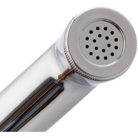 Muslim Shower Set in Chrome 5"inches Head + 1 Meter SS Pipe | High Water Pressure | Easy Installation | ABS Plastic