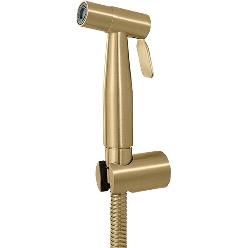 Golden Stainless Steel Muslim Shower Set 5"inches Head + 1.2 Meter Pipe | High Water Pressure | Easy Installation