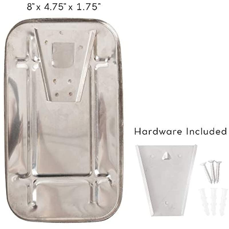 Liquid Soap Dispenser Stainless Steel Shiny Chrome | Wall Mounted | Smooth Pump