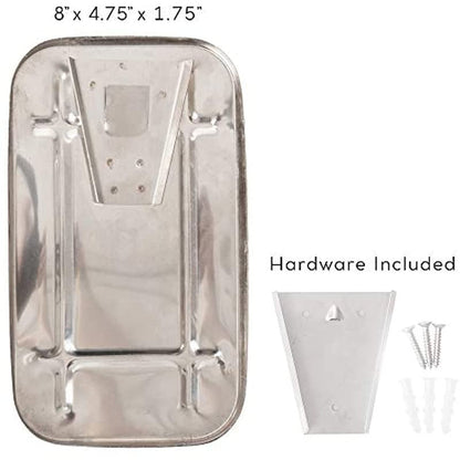 Liquid Soap Dispenser Stainless Steel Shiny Chrome | Wall Mounted | Smooth Pump
