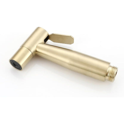 Stainless Steel 5"inches Muslim Shower Head in Golden | High Water Pressure | Easy Installation