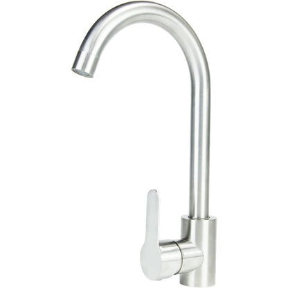 12" inches Round Neck Kitchen Mixer in Stainless Steel | Hot and Cold Mixer