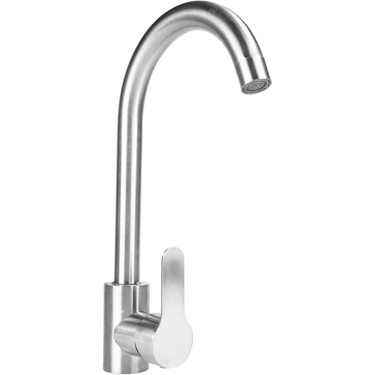 12" inches Round Neck Kitchen Mixer in Stainless Steel | Hot and Cold Mixer