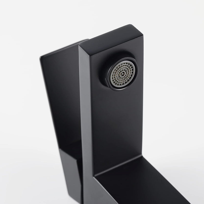 Basic Basin Mixer in Matt Black 6" inches | Stainless Steel | Hot and Cold Mixer