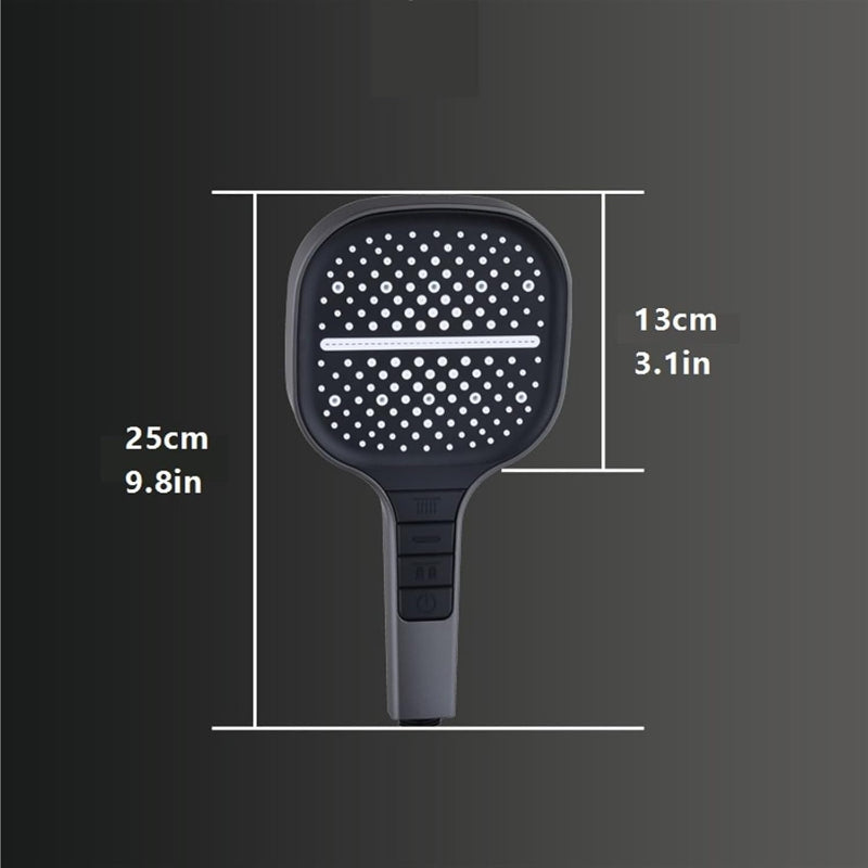 4 in 1 Function Hand Shower 9"inches for Bathing in Shiny Chrome