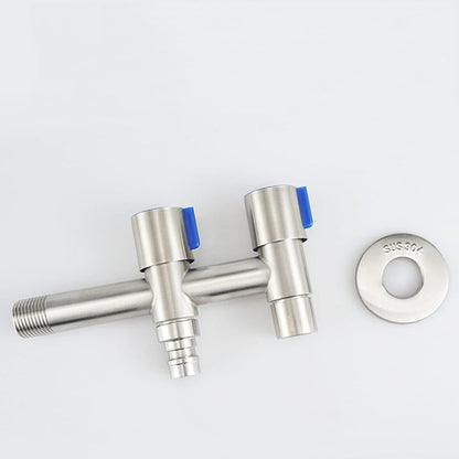 Double Bibcock in Stainless Steel for Toilet, Bathrooms & Wash Areas