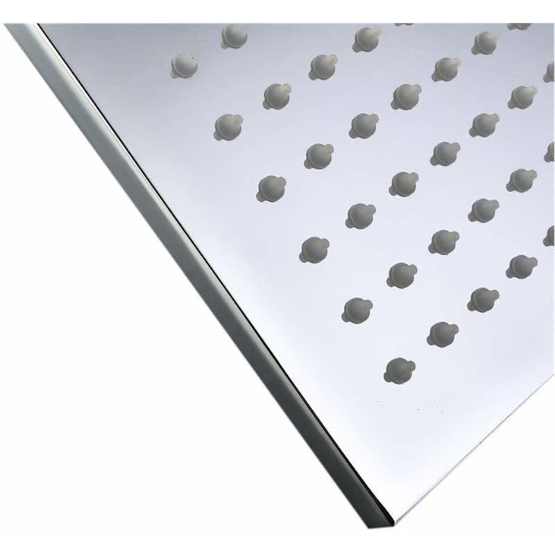 Rain Shower 6" to 20" inches in Heavy Duty Stainless Steel Shiny Chrome | 360° Adjustable | Silicon Nozzles