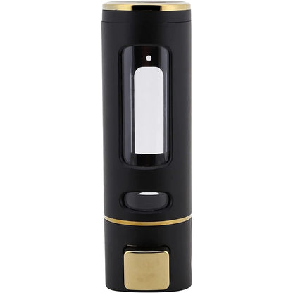 400ml Dispenser in Black/Gold for Liquid Soap, Shampoo, Body Wash or Sanitizer | Made in ABS Plastic | Wall Mounted