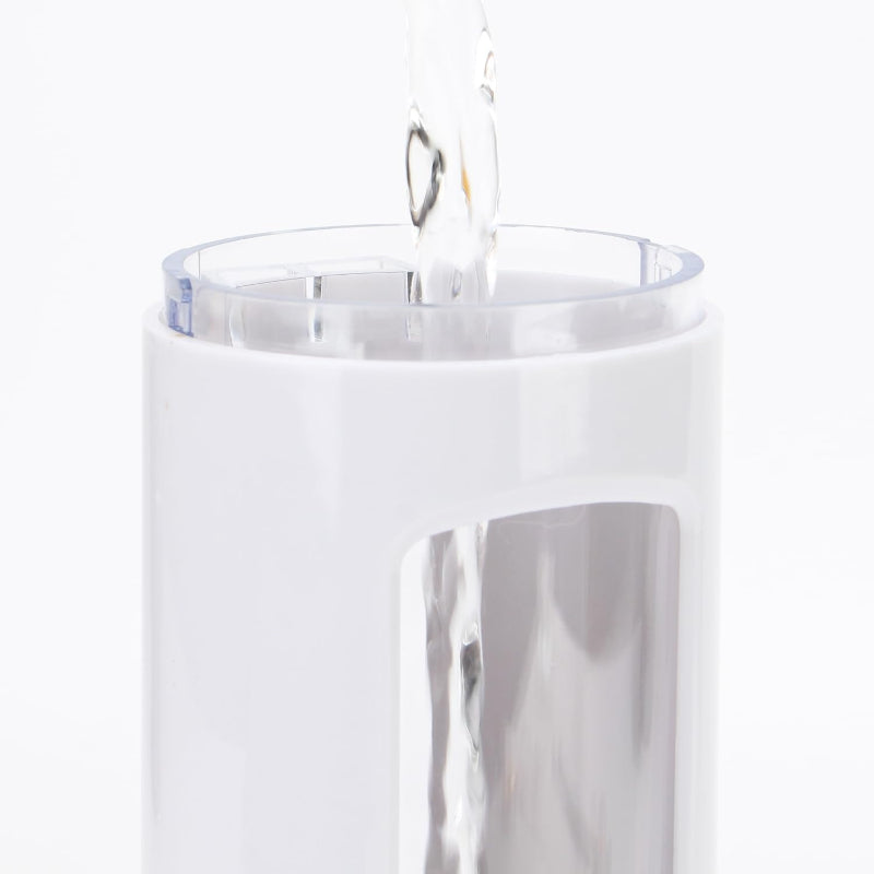 400ml Dispenser in White/Gold for Liquid Soap, Shampoo, Body Wash or Sanitizer | Made in ABS Plastic | Wall Mounted