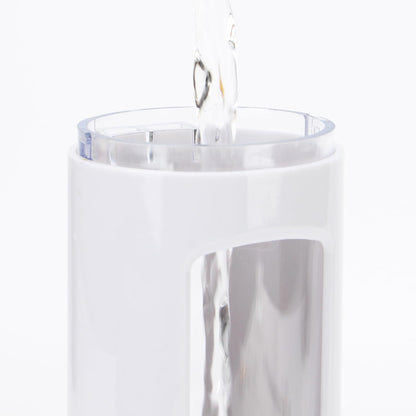 400ml Dispenser in White/Gold for Liquid Soap, Shampoo, Body Wash or Sanitizer | Made in ABS Plastic | Wall Mounted