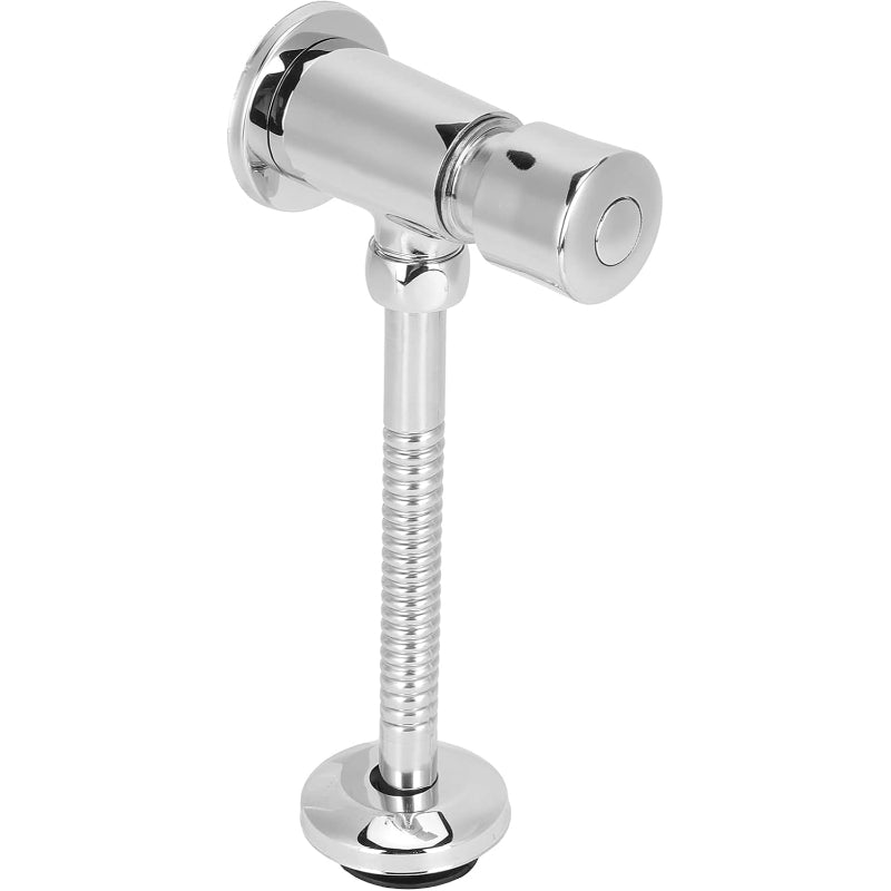 Auto Off Urinal Flush Valve in Stainless Steel Size 1/2" inch | Hand Push | Auto Off in 3 to 5 Seconds