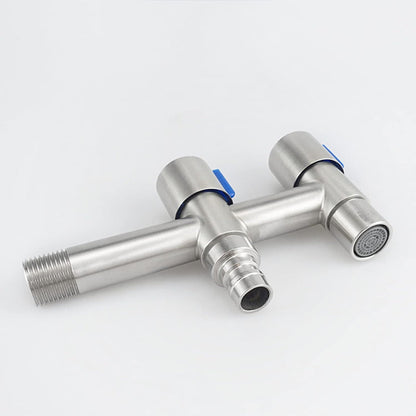 Double Bibcock in Stainless Steel for Toilet, Bathrooms & Wash Areas