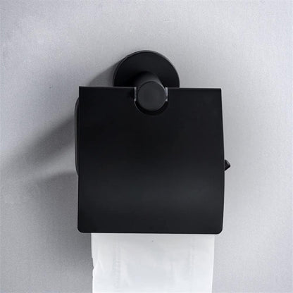 Wesda Toilet Tissue Roll Holder Matt Black in Stainless Steel