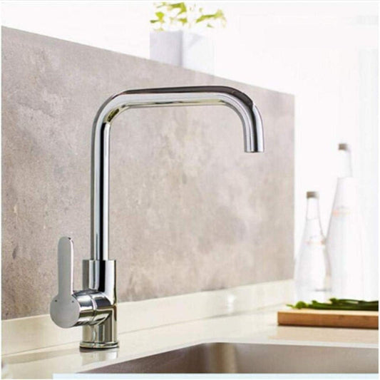 Bay Neck PVC Kitchen Mixer in Shiny Chrome | Hot and Cold Mixer | Easy to Install
