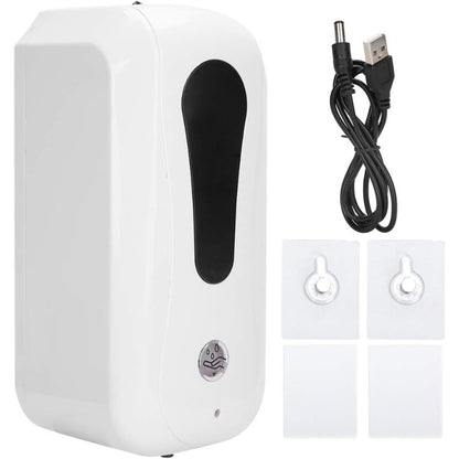 1000ml Automatic Sensor Charging Dispenser for Liquid Soap, Shampoo, Body Wash or Sanitizer | Made in ABS Plastic | Wall Mounted