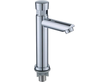 Self Closing Deck Mounted Faucet in Brass | Auto Off in 5 to 8 Seconds | Water Saving Design | for Masjids, Wazu Khana, Offices or Schools