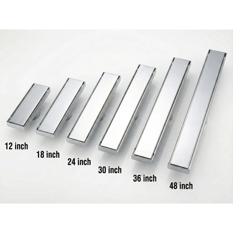 Tile Insert Linear Floor Drain in Stainless Steel
