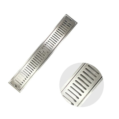 16" | 24" inches Premium Linear Floor Drain in SUS 304 Stainless Steel for Bathroom, Showers, Wash Area | Silver, Matt Black, Gun Grey, Golden