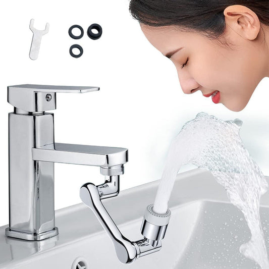 360° Rotatable Spray Attachment for Kitchen or Bathroom Mixers | 1080° Swivel Faucet/Extender Universal Sink/Water/Aerator | ABS Plastic