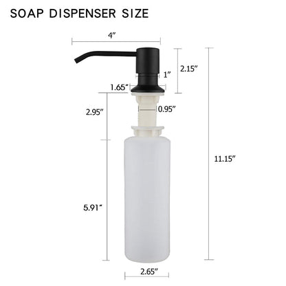 300ml Sink Dispenser for Kitchen for Liquid Soap | Made in ABS Plastic