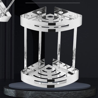 Bathroom Corner Shelf in Stainless Steel Silver Chrome