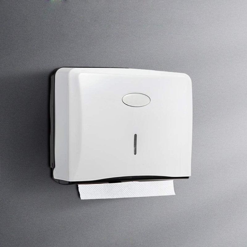 Tissue and Paper Towel Dispenser in White | Durable ABS Plastic