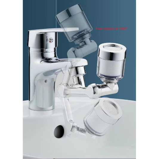 360° Rotatable Spray Attachment for Kitchen or Bathroom Mixers | 1080° Swivel Faucet/Extender | Water Filter Extension | ABS Plastic