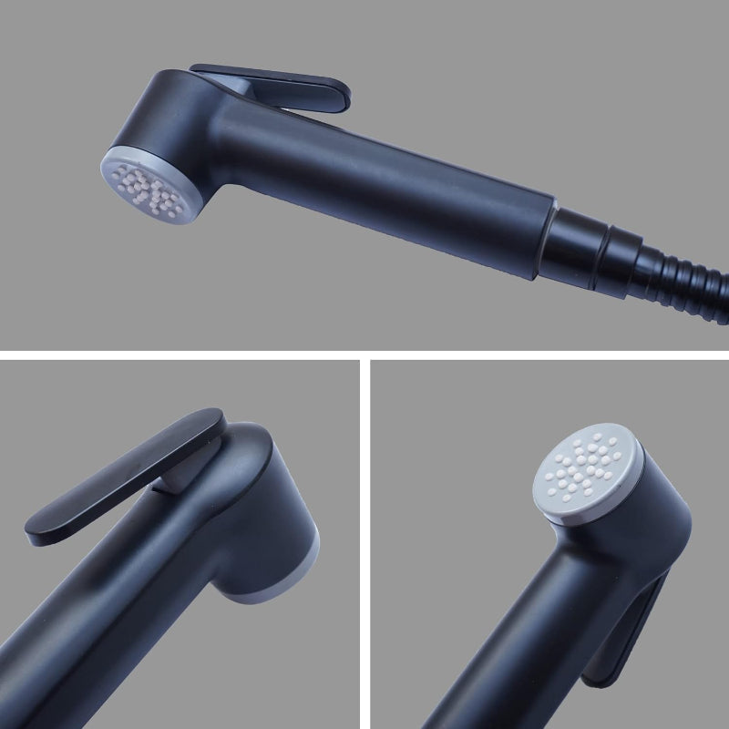 Premium Muslim Shower Head 6"inches in Matt Black | Durable ABS Plastic | High Water Pressure | Easy Installation