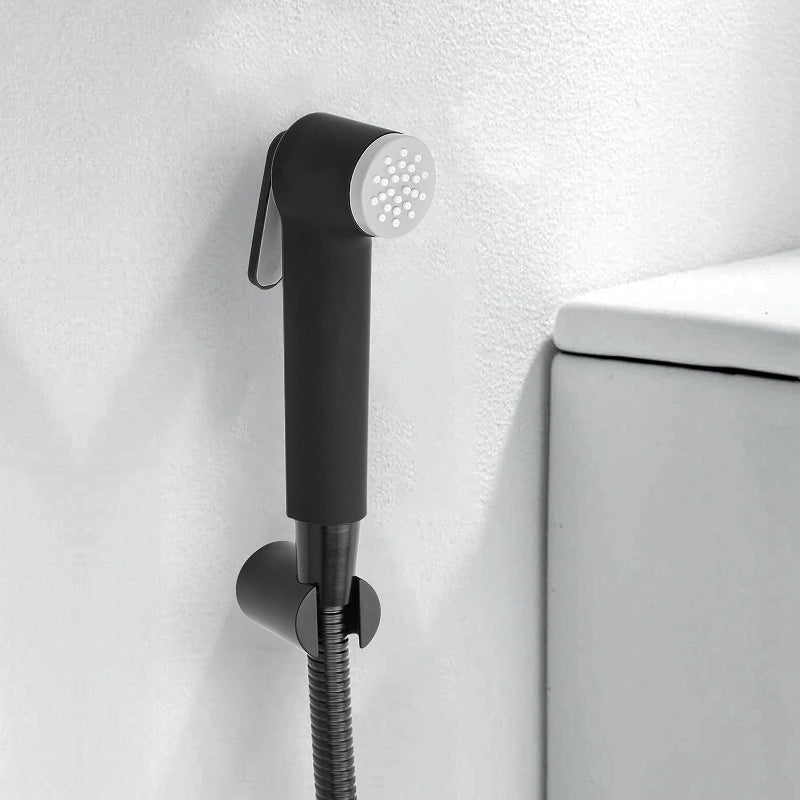 Premium Muslim Shower Head 6"inches in Matt Black | Durable ABS Plastic | High Water Pressure | Easy Installation