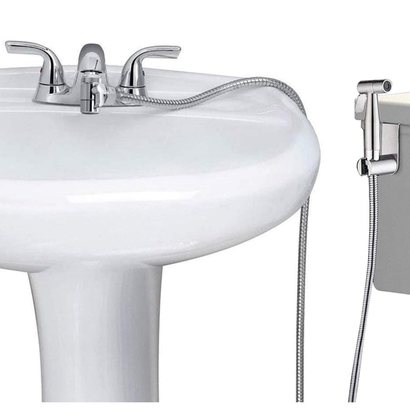 2 in 1 Divider for Kitchen and Basin Faucet for Shower Connection | Made in Stainless Steel | Easy Installation