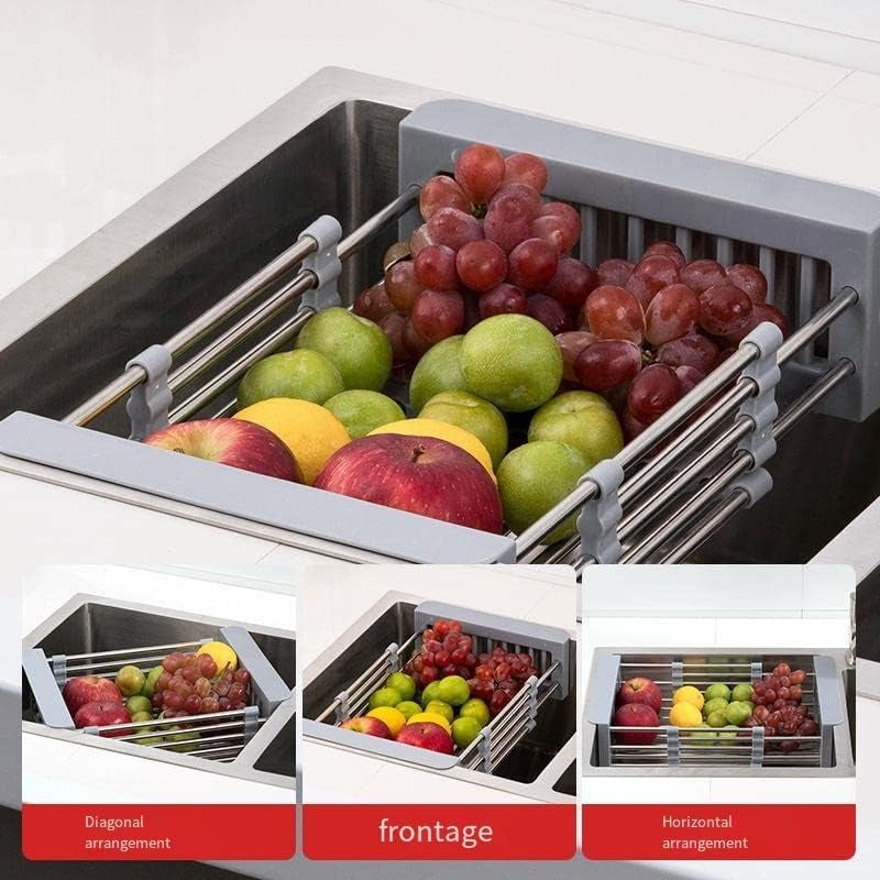 Adjustable Over-Sink Expandable Basket | Cutlery Basket | Kitchen Sink Organizer