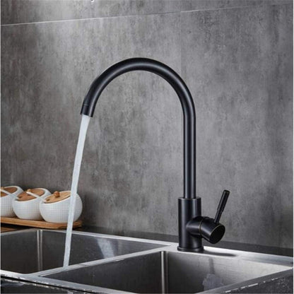 Heavy Duty Round Neck Kitchen Mixers in Stainless Steel | Matt Black, Gun Metal & Shiny Gold