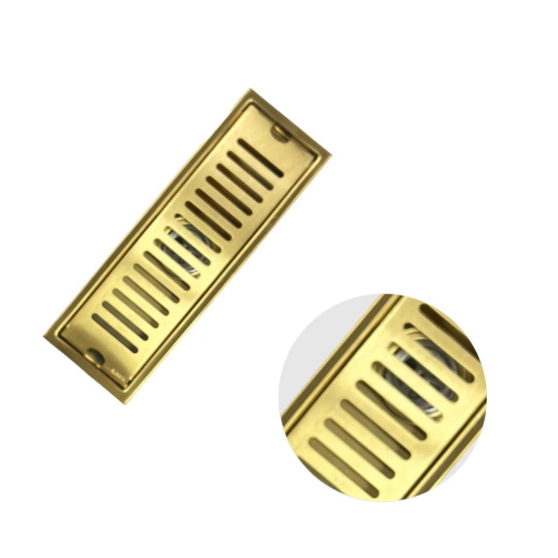 16" | 24" inches Premium Linear Floor Drain in SUS 304 Stainless Steel for Bathroom, Showers, Wash Area | Silver, Matt Black, Gun Grey, Golden