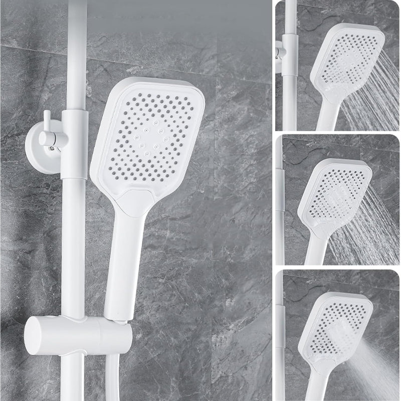 Premium Piano LED Bathroom Shower Set with Basin Mixer