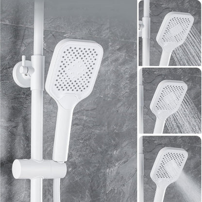 Premium Piano LED Bathroom Shower Set with Basin Mixer