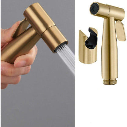 Stainless Steel 5"inches Muslim Shower Head in Golden | High Water Pressure | Easy Installation