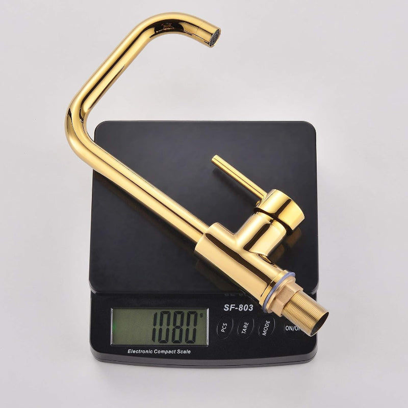 Heavy Duty Bay Neck Kitchen Mixers in Stainless Steel | Matt Black, Gun Metal & Shiny Gold
